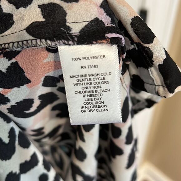 Spense leopard print spotted pastel rainbow print long lined tank - Picture 5 of 6